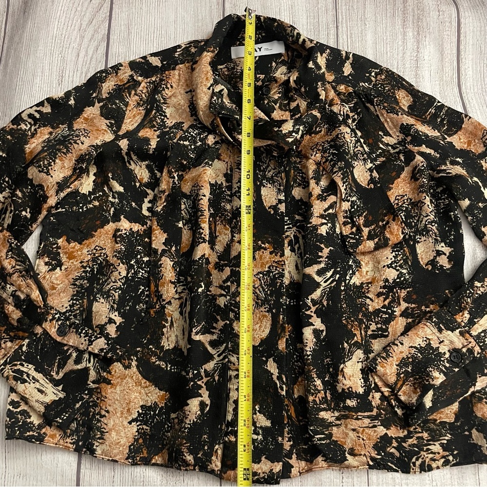 DAY BIRGER ET MIKKELSEN Women’s Kristen Fall Scenery Neck Tie Blouse Size Small - Picture 8 of 11